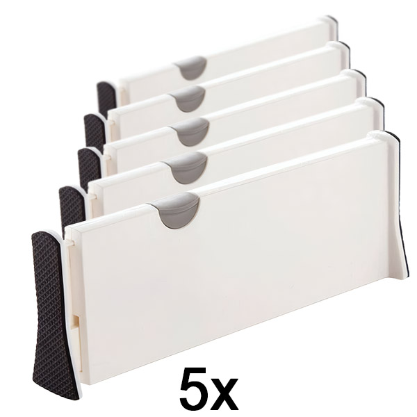 5x Divisor Ajustable para Cajones y Estantes | DIVISERINO