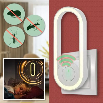 Matamosquitos Ultrasónico de Conversión de Frecuencia con Luz de Sueño LED | ANTIMOSI