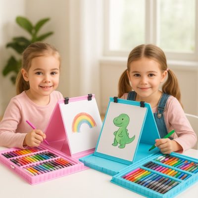 Juego de arte de 208 piezas con caballete desplegable | ARTIMASTER