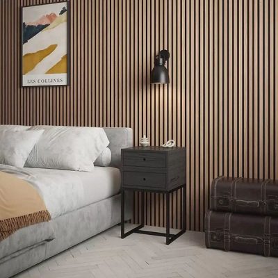 Panel de pared autoadhesivo con efecto madera | LINEWALL